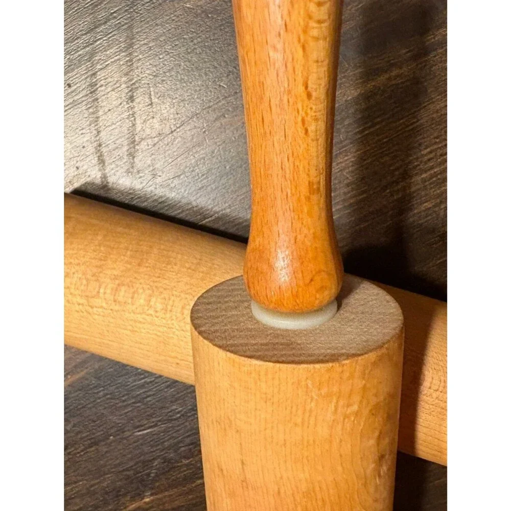 Vintage Wooden Rolling Pins - Set of 2 Farmhouse Baking Kitchen Decor